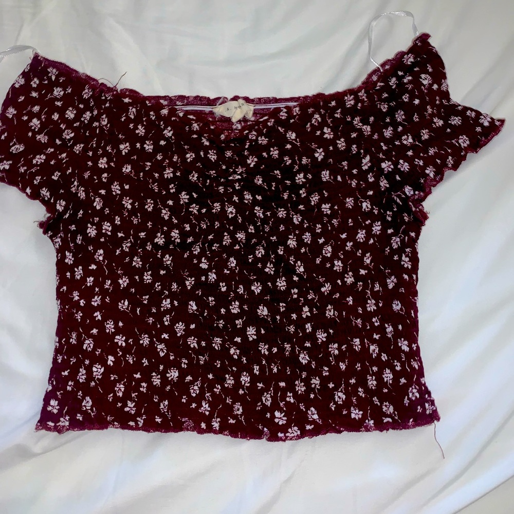 LA Hearts off the shoulder top